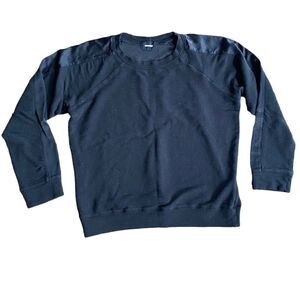 Monrow Sweater Crewneck Black Medium lightweight
